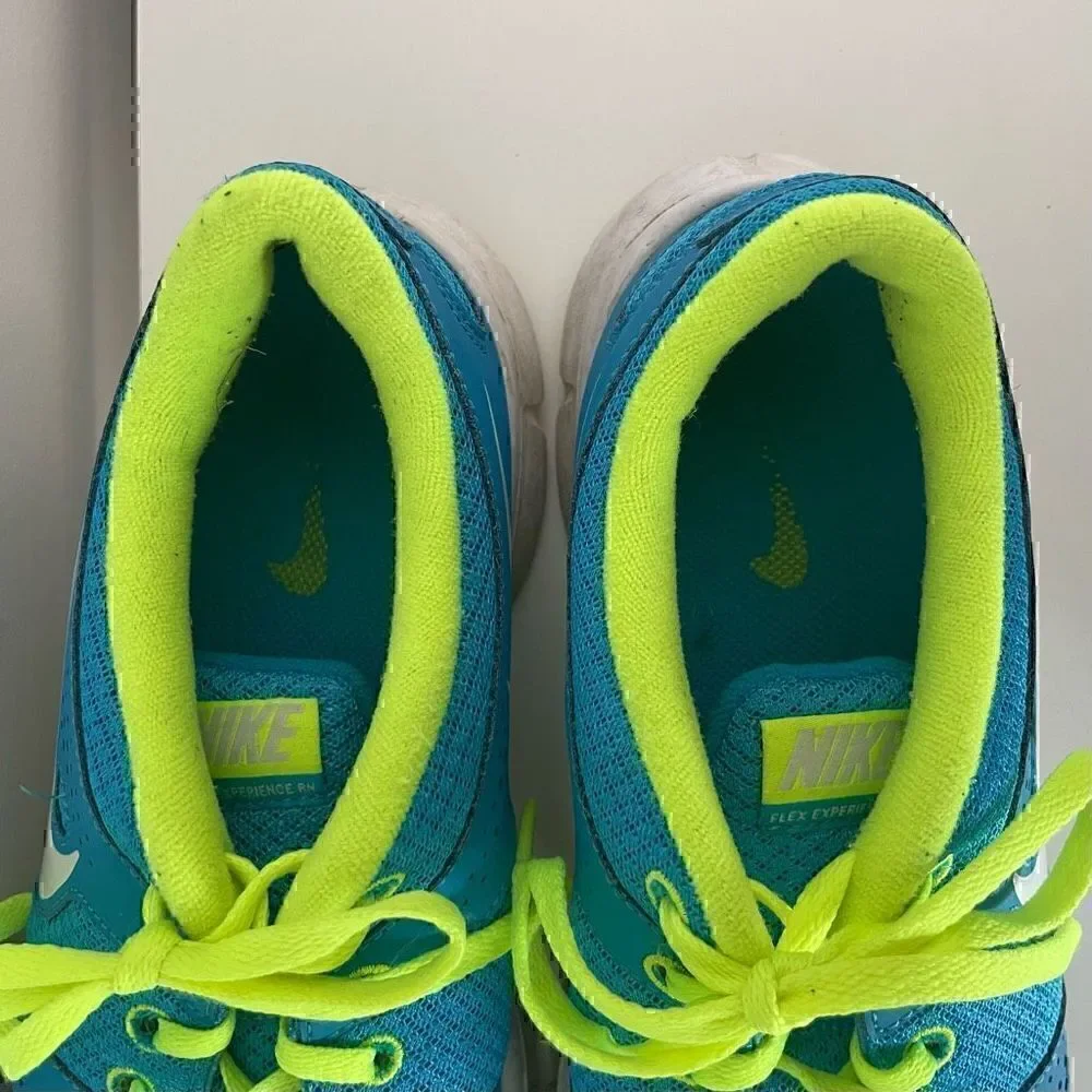 Nike Womens Flex Experience RN Running Shoes Size 7.5 Athletic Blue Sneakers - Picture 5 of 9